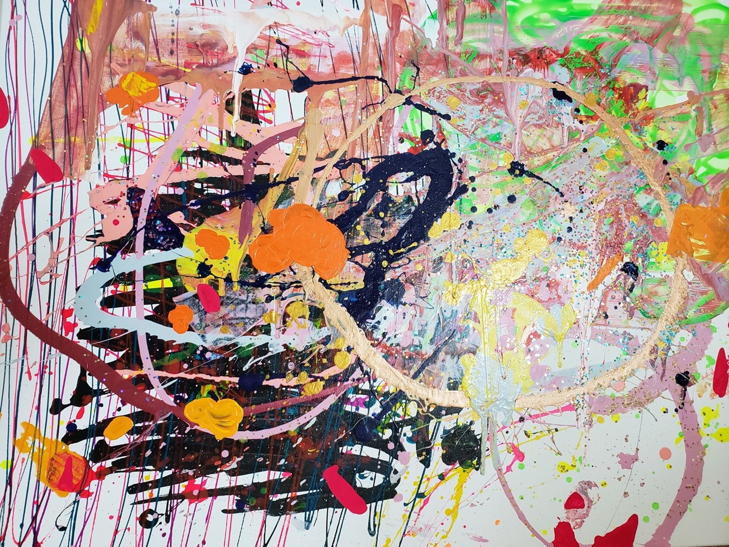 “Covid 19” / 40” 30” / 아크릴물감 / 2020