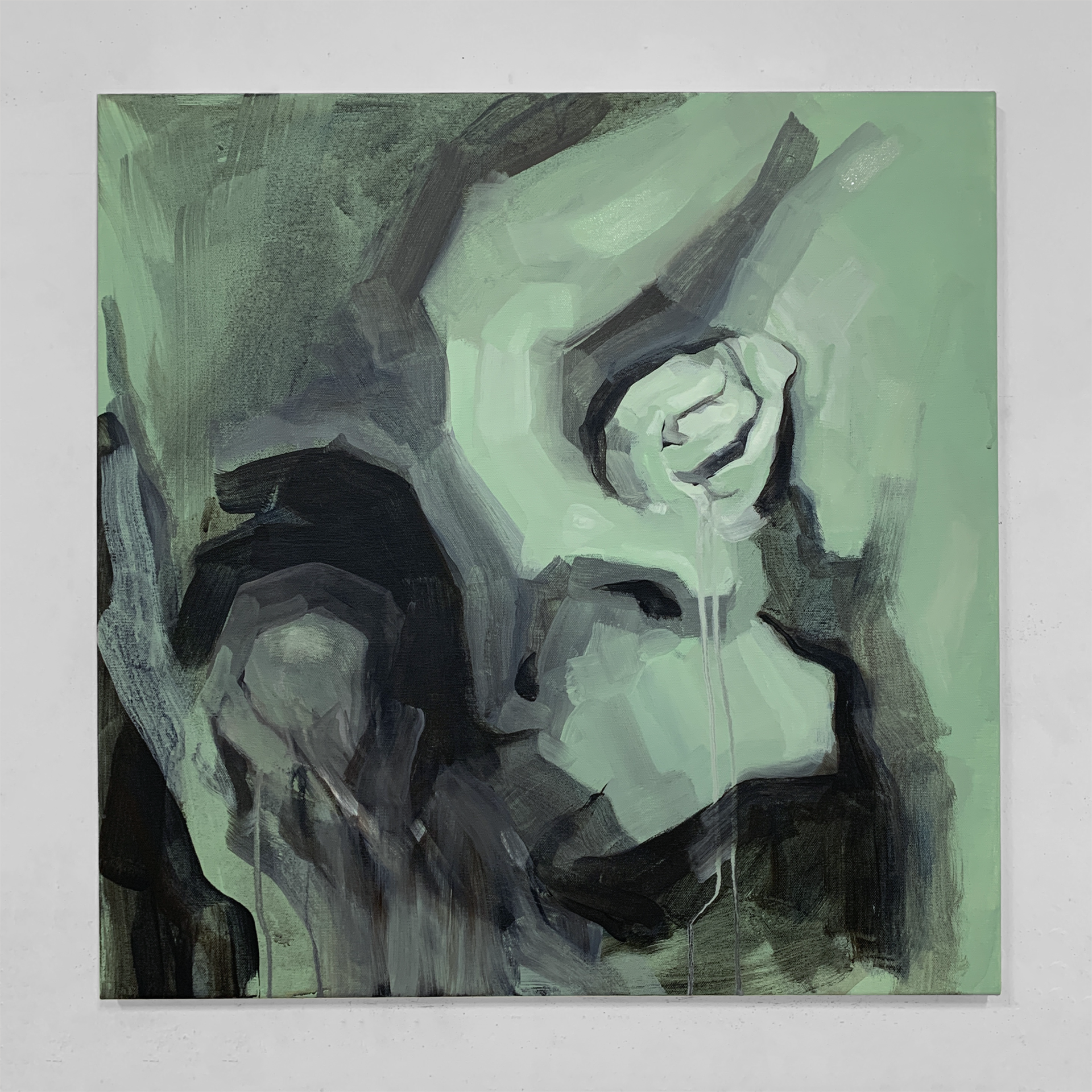 "Neglected Part of Me" / 73x73cm / Acrylic on canvas / 2020