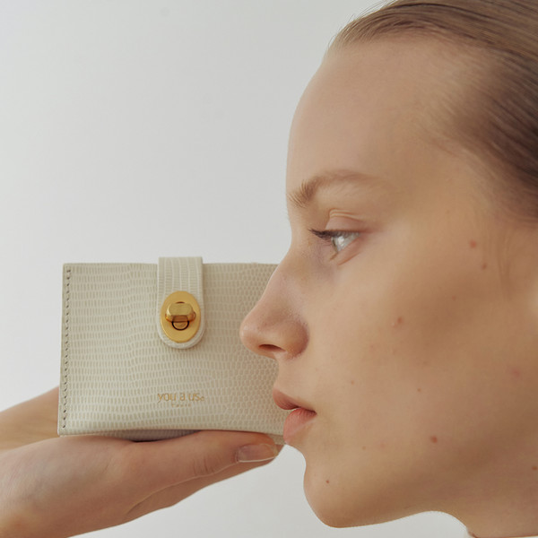 折りたたみ財布 you a use Roto wallet (Lizard white) Roto wallet - Lizard white : you a use | Official web-site