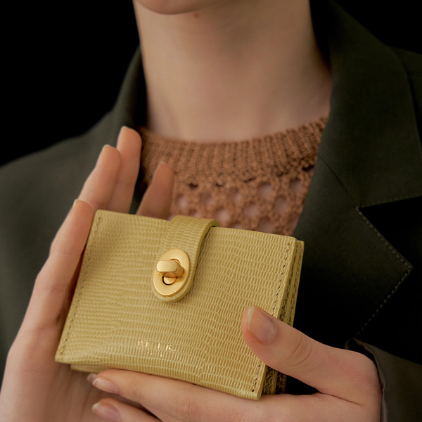 Roto wallet - Lizard yellow beige : you a use | Official web