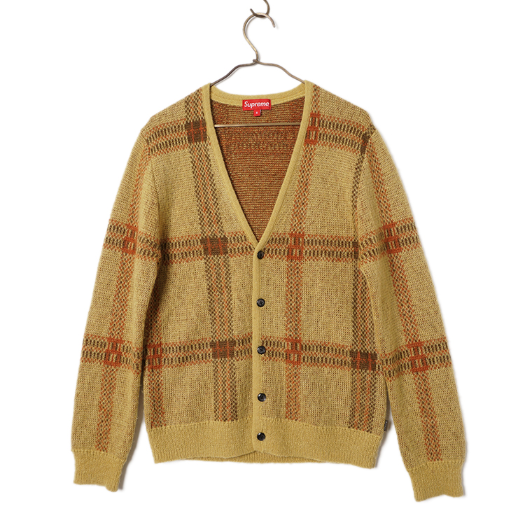 新品】Supreme Plaid Mohair Cardigan M 2014-