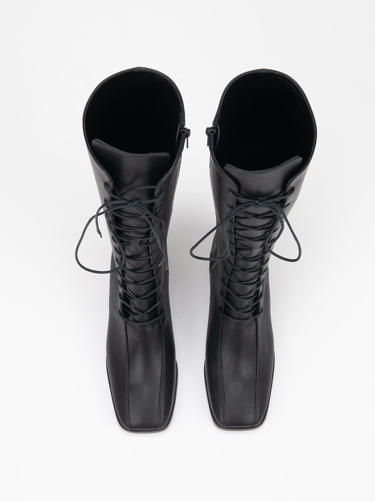 ブーツその他 TWVP AMICARE LACEUP LONG BOOTS 20F14BK TWVP AMICARE LACE-UP LONG BOOTS 20F14BK : TWVP
