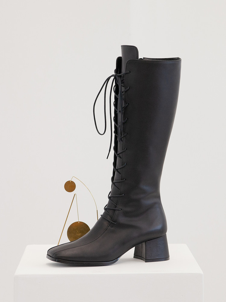 ブーツその他 TWVP AMICARE LACEUP LONG BOOTS 20F14BK TWVP AMICARE LACE-UP LONG BOOTS 20F14BK : TWVP