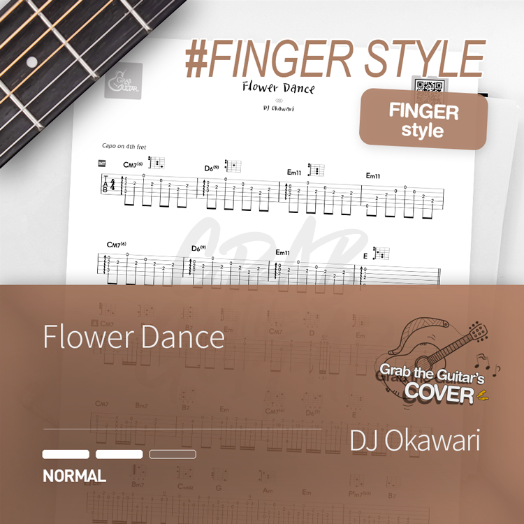Flower Dance Dj Okawari Grab The Guitar Tab Sheet Music