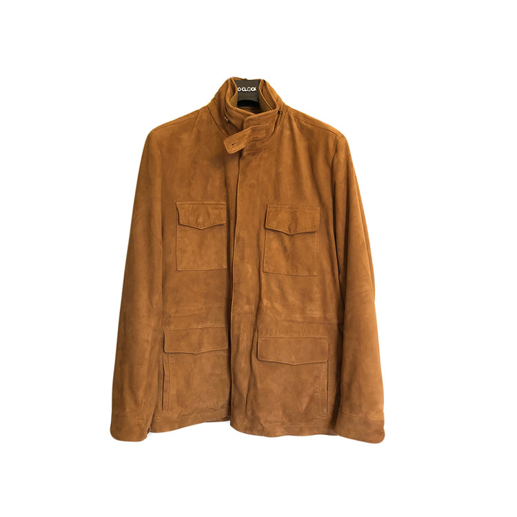 No clock 노클락 Camel color Suede Field Jacket 스웨이드 필드 자켓