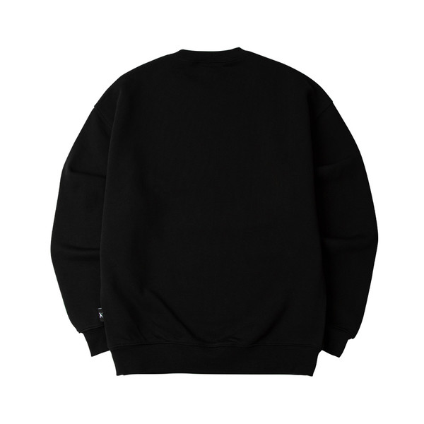 plain black crewneck