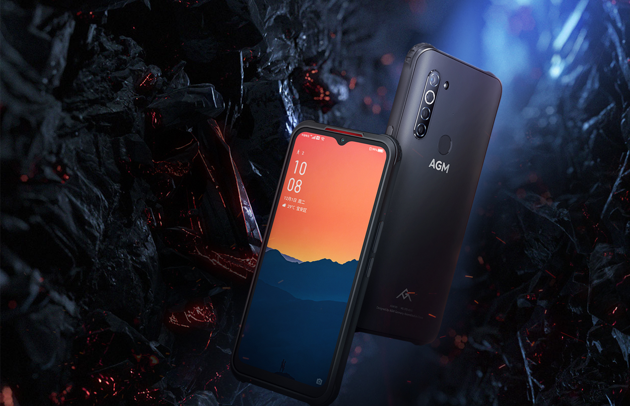 최초의 <p style="font-size:20px"><strong><b>5G 러기드폰</b> </strong></p><p style="font-size:24px"><strong><b>AGM X5</b> </strong></p>