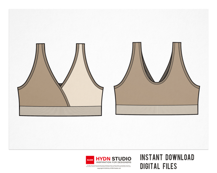 spacer bra and pantie women lingerie set template flat sketch vector  illustration Stock Vector  Adobe Stock