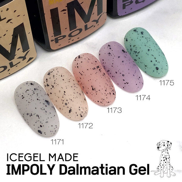 ICEGEL Dalmatian Gels set (10 Colors)(Bottle Type) [IM1171~IM1180