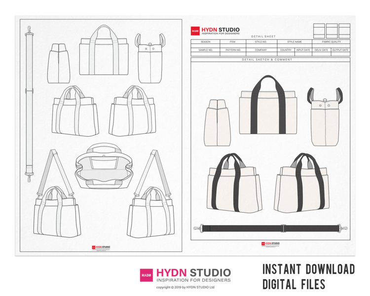 Bag Design illustration with Teck Pack