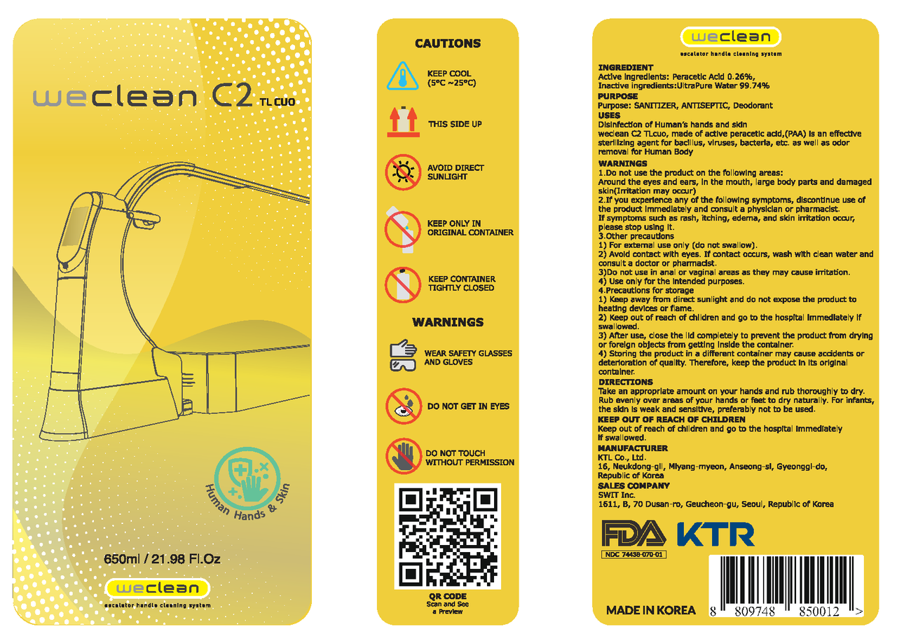 weclean disinfectant - c2 TL cuo