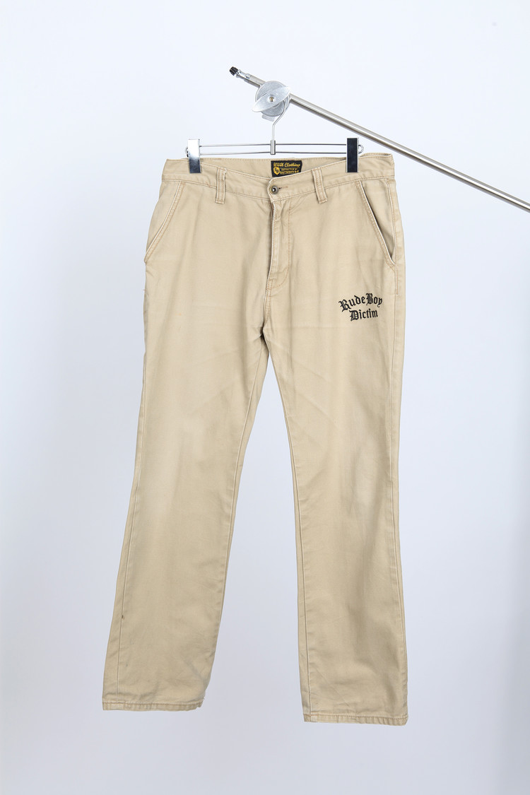 EAST TWENTY BOX cotton embroided pants : 샵팔레트