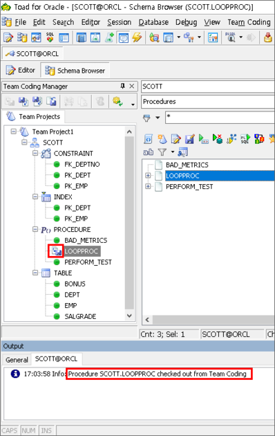 [Toad for Oracle] 팀 코딩 오브젝트 수정(Check-Out, Check-In) : 토드 활용 TIP | 토드 ...