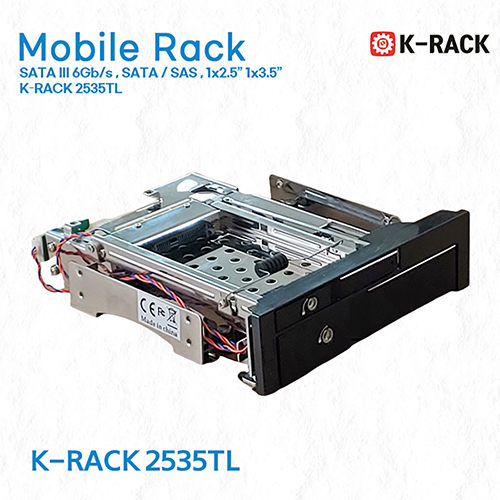 K-RACK 2535TL 2.5인치/3.5인치 HDD 2BAY Rack : 라스코