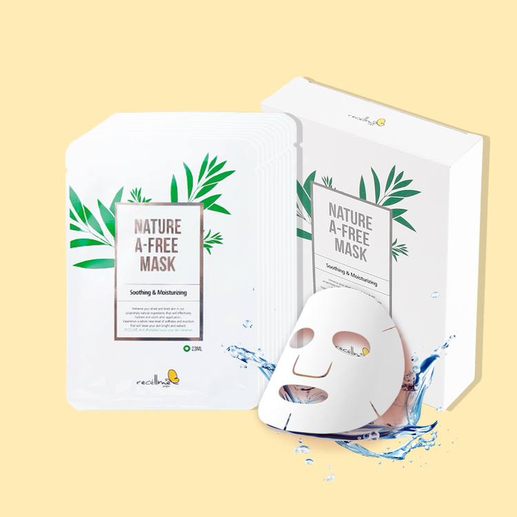 Nature A Free 面膜 10pcs Pack 美白功效 保湿 Recellme 韩国化妆品