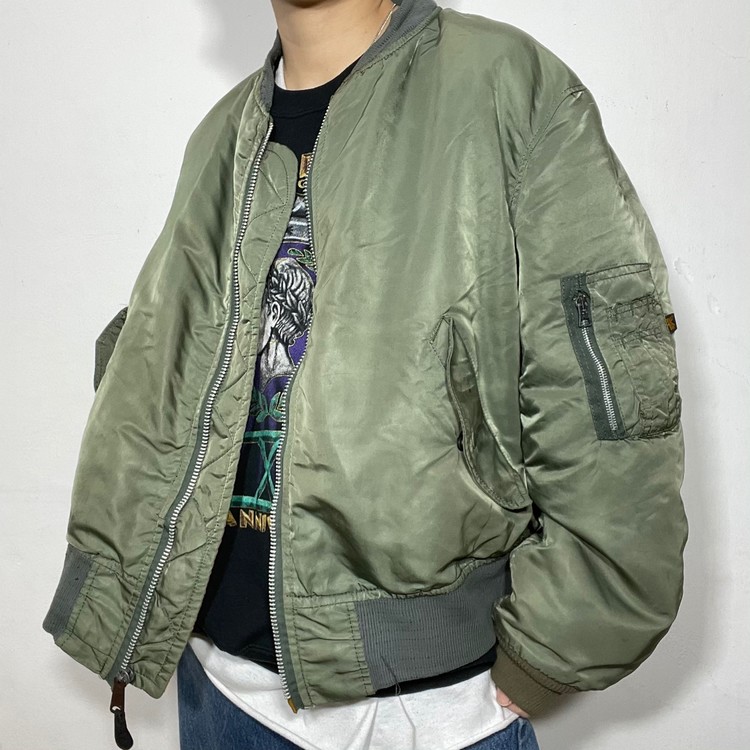 80s Alpha Industries MA-1 Flight Jacket (XL/110) : OLDCOMPANY(올드