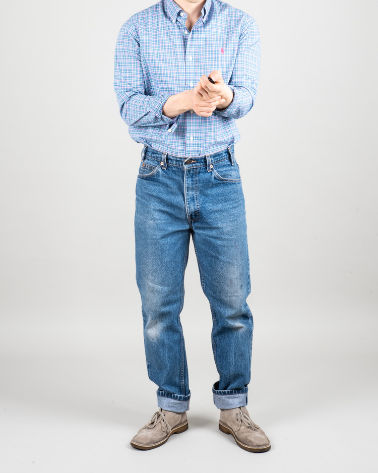 100] Polo Ralph Lauren Blue Check Shirt (폴로 랄프로렌 체크셔츠) No. 93 : 월드피스 다이어트