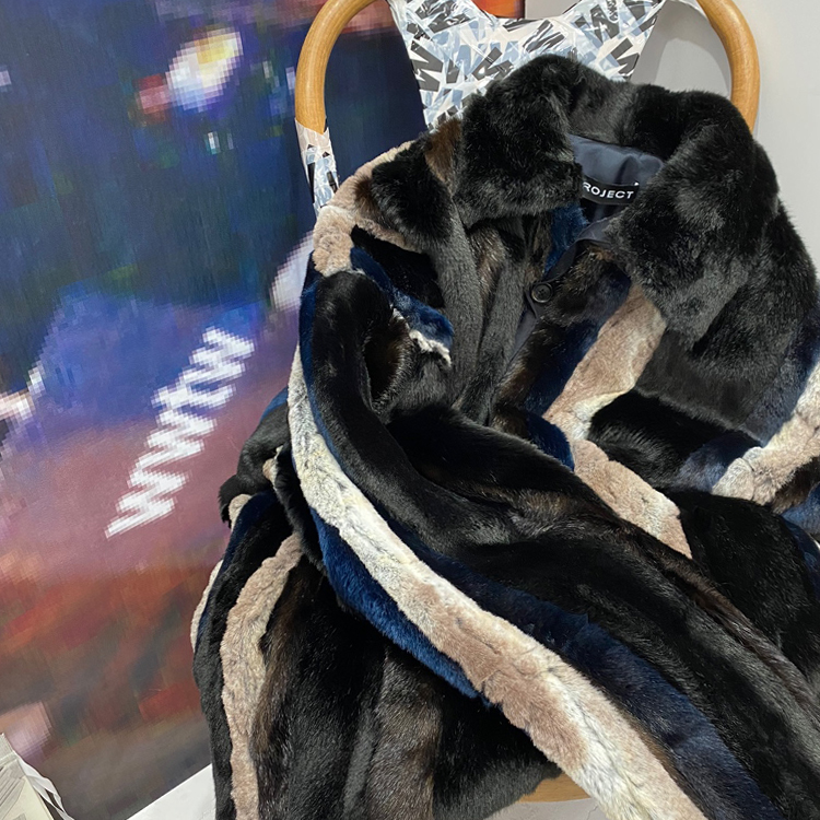ジャケット・アウター Y/project Mantel aus Wolle und Faux Fur Y/Project Faux Fur Jacket : wwtwseoul