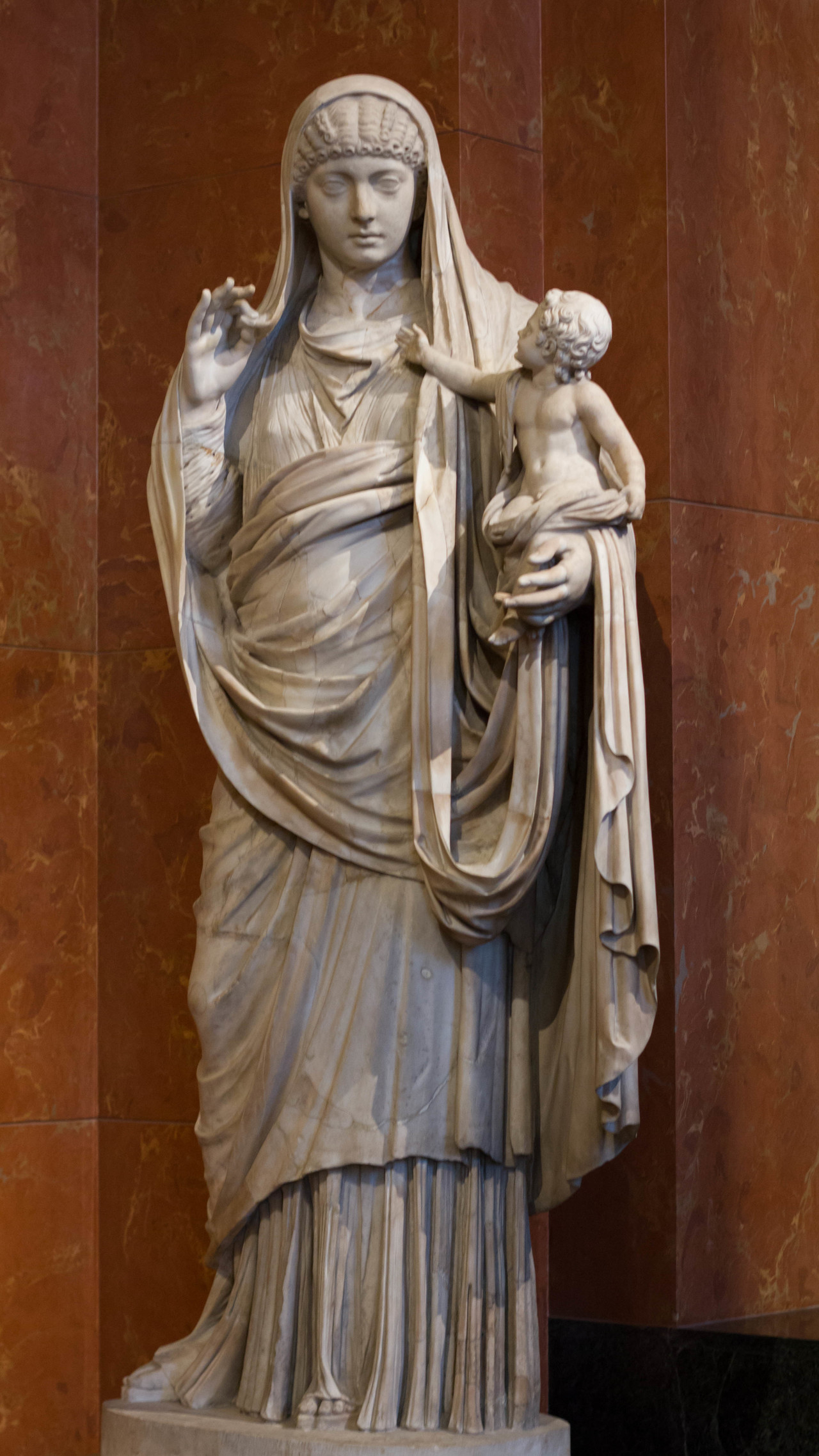 아들과 함께 있는 메살리아 (Louvre Museum)