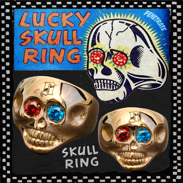 Lucky skull store ring