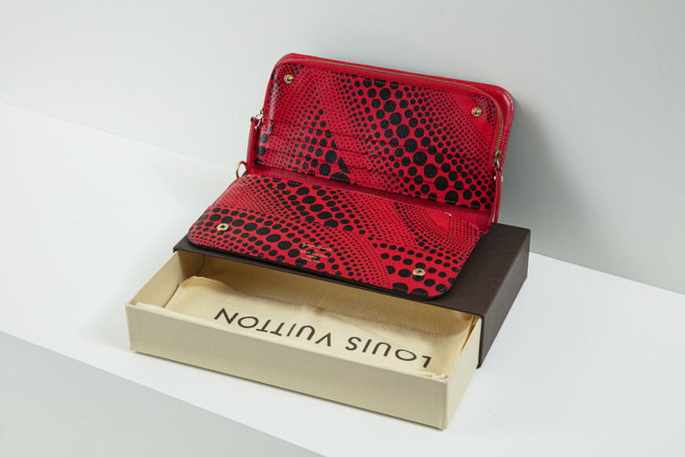 Louis Vuitton Wallet Insolite Kusama Waves Monogram Red in Canvas