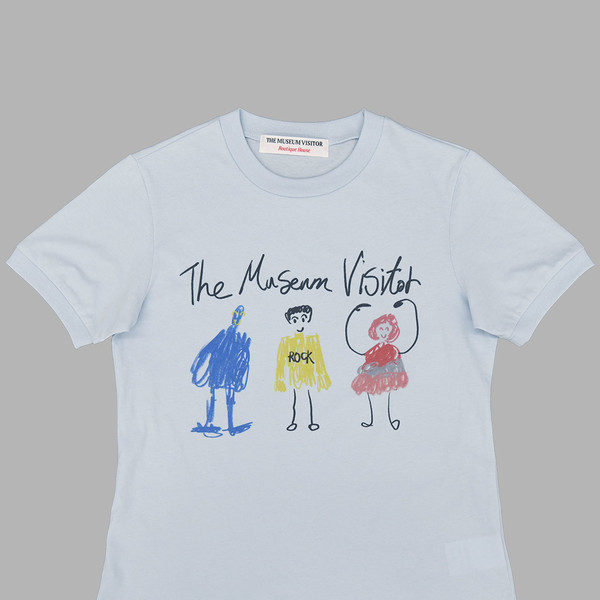 【THE MUSEUM VISITOR】 CHILDREN PRINTED T-SHIRTS (SKY BLUE) CHILDREN PRINTED T-SHIRTS (Sky Blue) : THE MUSEUM VISITOR