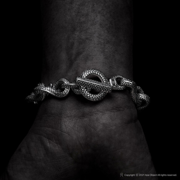 Snake Bracelet(bold)ᆞSilver 925