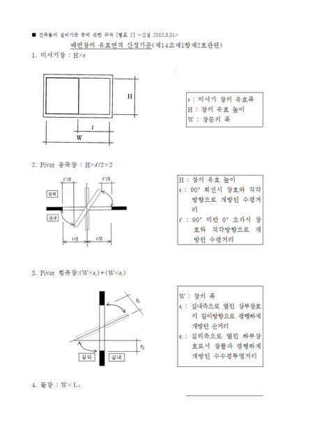 배연창 설치기준/배연창 설비기준/배연창 설치 : QnA