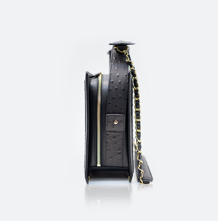 Webster Mini-Crocodile( Ostrich-effect )-Black : 아임봄 - IMVOM | Luxury ...