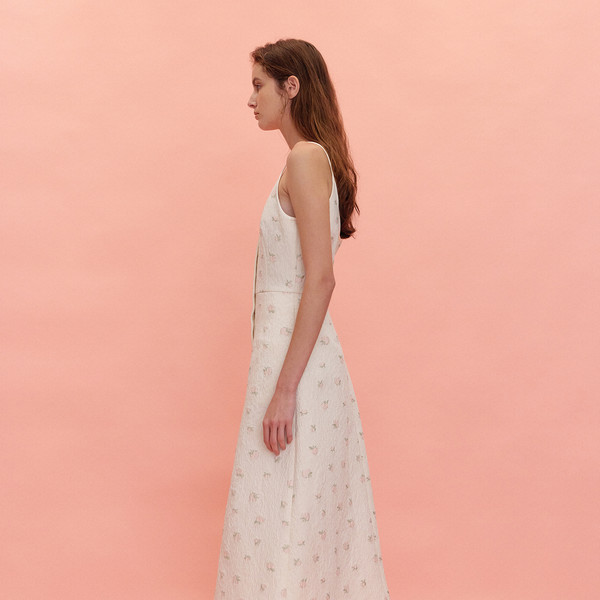 Rona Slip Dress Ivory Eenk Shop