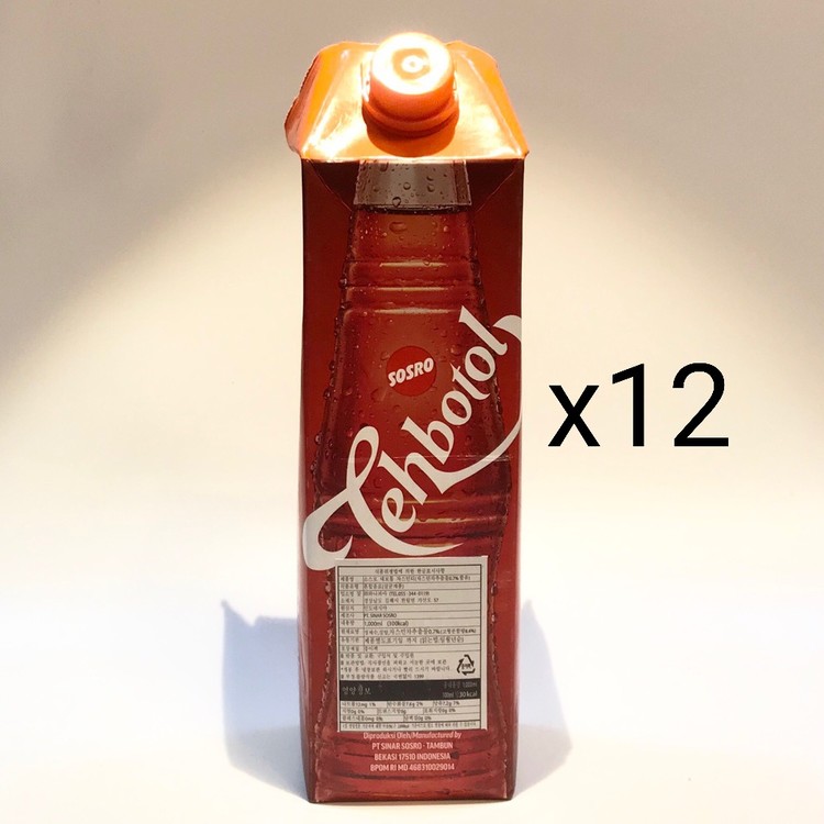 SOSRO Tehbotol Original 1000ml 1box : bataviamart