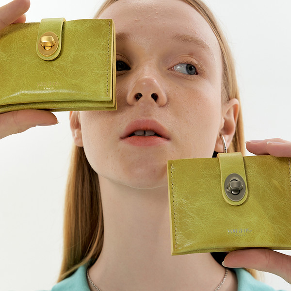 ★you a use★ Roto wallet Olive Designer fashion, Seoul-fully created | W Concept