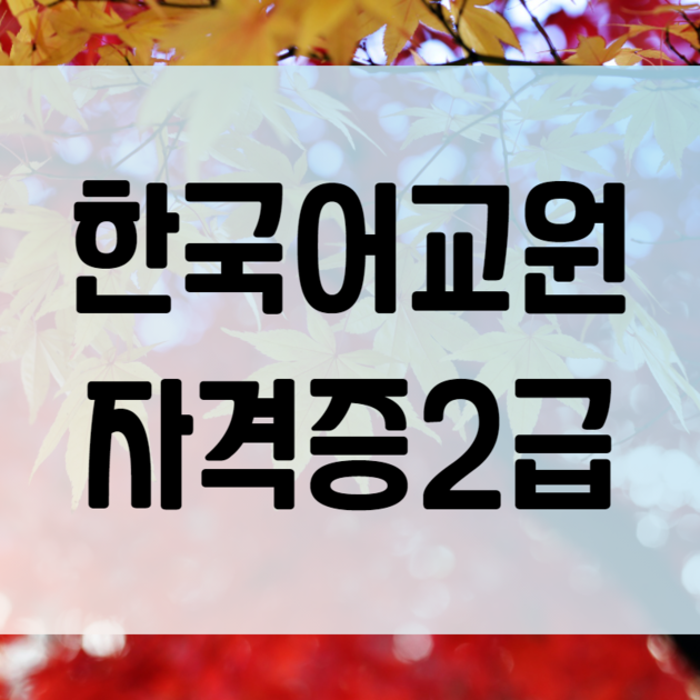 한국어교원자격증2급 취득방법 알려드릴게요. : 모두에듀