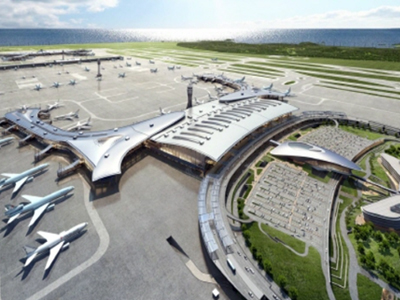한진중공업 (인천공항 제2여객터미널 확장공사)<br>2021.3 ~ 2025.8