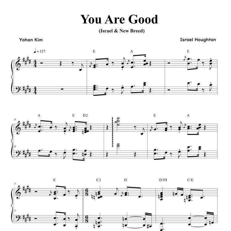 Shout To The Lord - Sheet Music : Yohan Kim Music