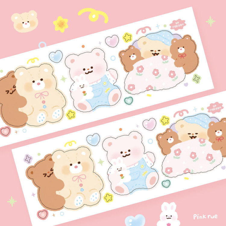 Teddy Bear Seal Sticker