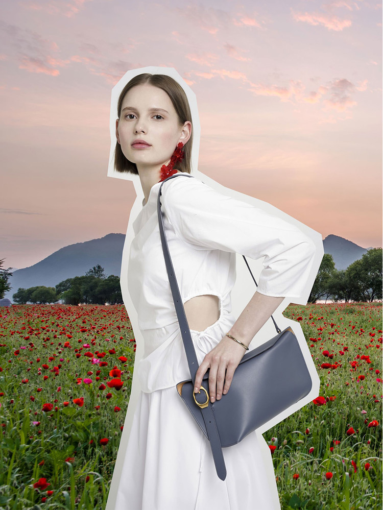 PAIN OR PLEASURE★韓国★人気★ LACE SHOULDER BAG 2色 LSSAN Handbag - Color Block Bag - Heart | Leather Shoulder