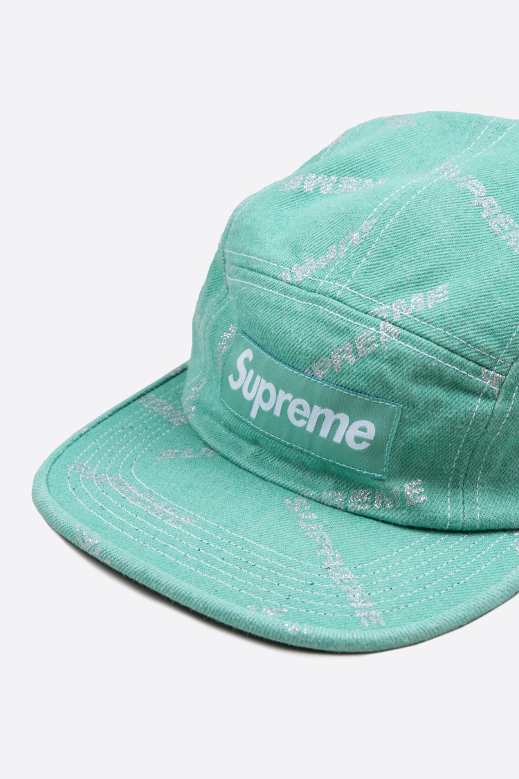 free] SUPREME 17 ss Denim logo camp cap : 월드피스 다이어트