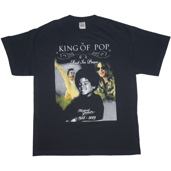 19177　マイケルジャクソン　Ｔシャツ　1958-2009　黒　サイズＬ Michael Jackson - RIP 1958-2009 - Black Shirt - L. | eBay