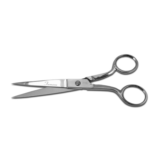 Left-Handed Large Ring Fine Tip Scissors by Famore