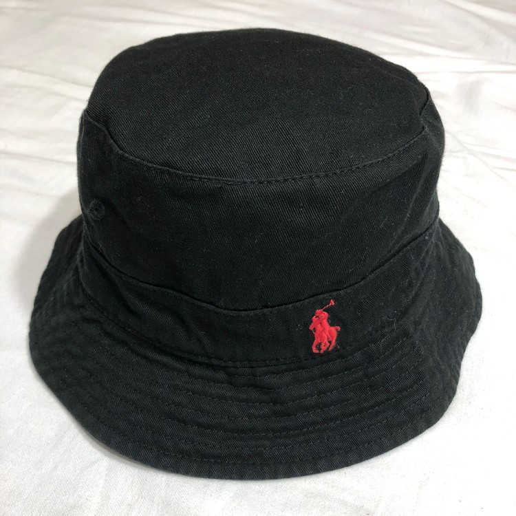 Black and red polo 2025 bucket hat