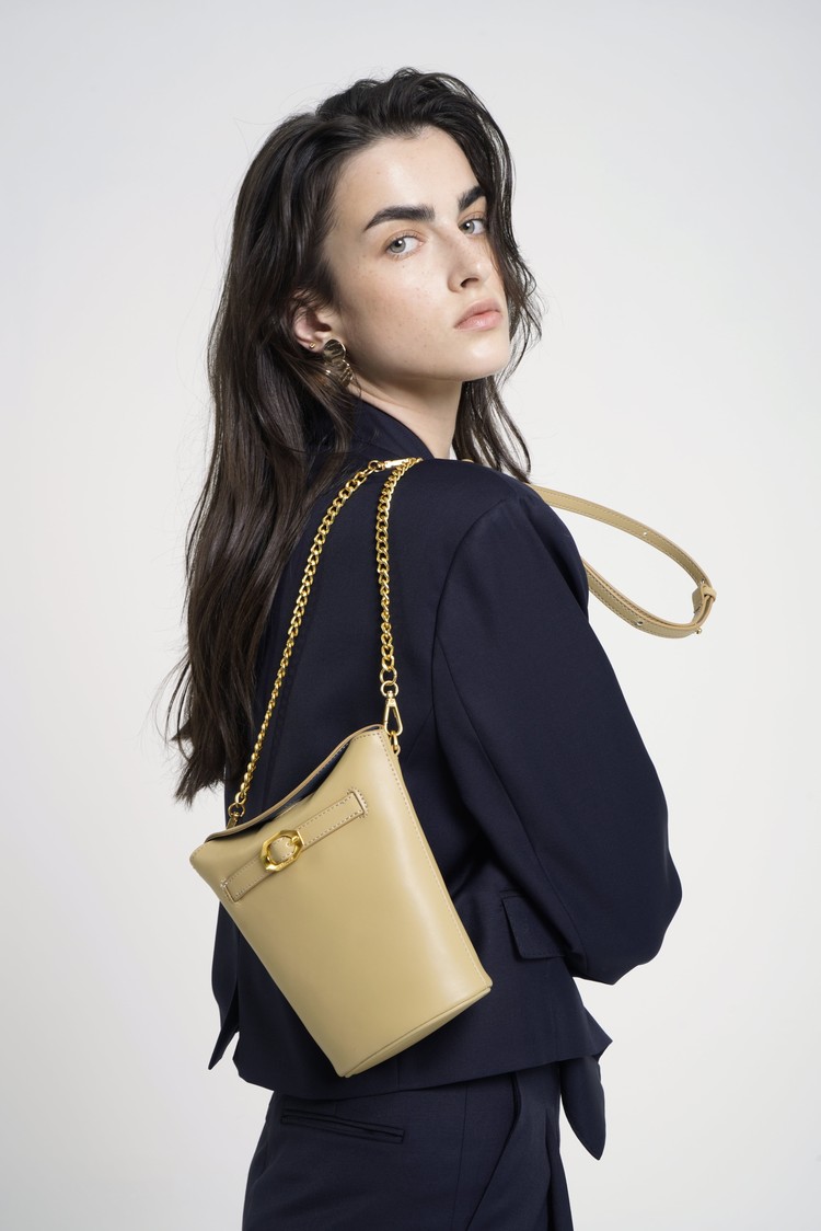 HIEMS COR) 69 AGO BAG YELLOW BEIGE/ASH BLUE : wink. - Global