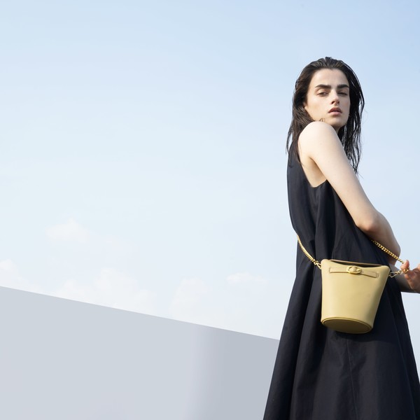 HIEMS COR) 69 AGO BAG YELLOW BEIGE/ASH BLUE : wink. - Global