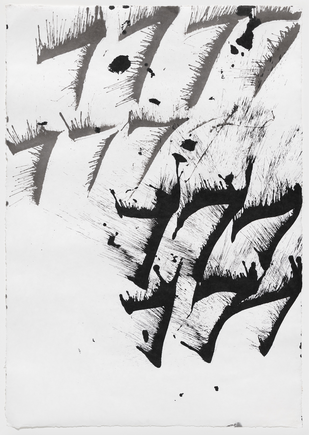 그리고, 은밀한 일상의 서사 155x212cm 한지위에먹 2021