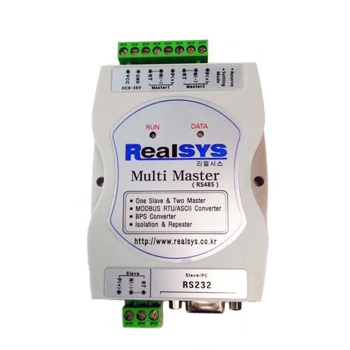 MODBUS Multi-Master[RS485][절연형] : RealSYS (리얼시스) www.realsys.kr