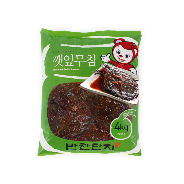 반찬단지 깻잎무침 양념깻잎 4Kg : 마켓다나와