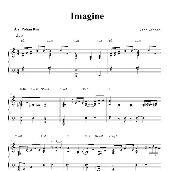 Imagine (John Lennon) : Yohan Kim Music