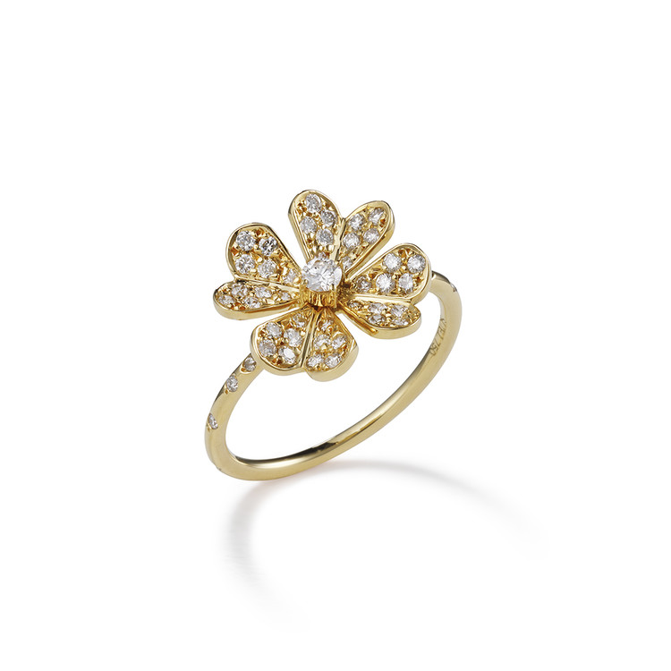 Clover hot sale diamond ring