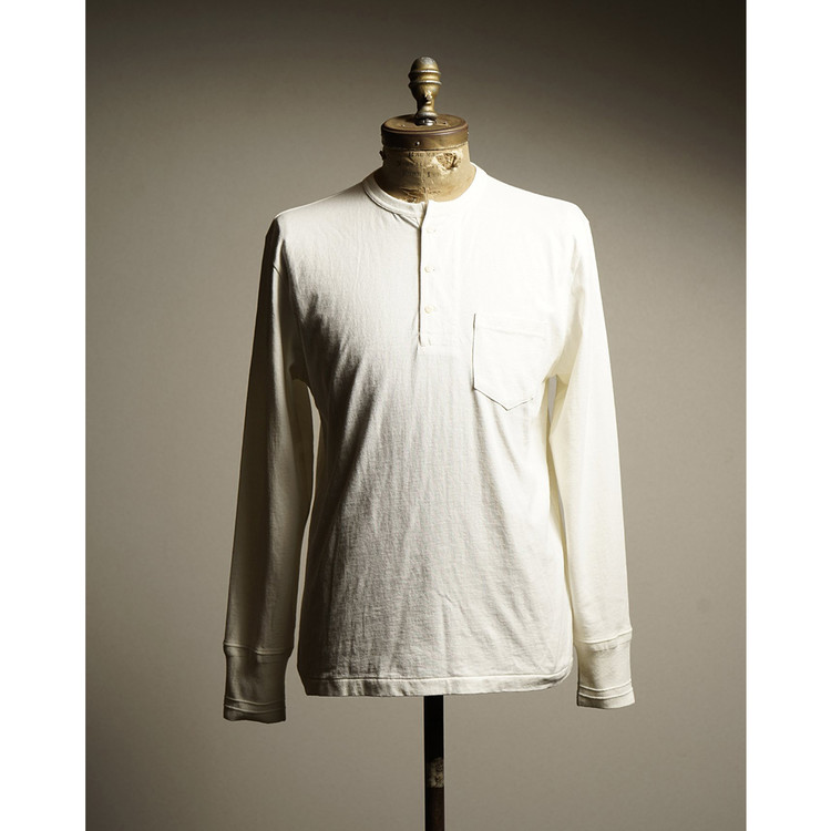 GH-26 STANDARD HENRY POCKET L/S T-SHIRTS [White] : Semi Basement ...