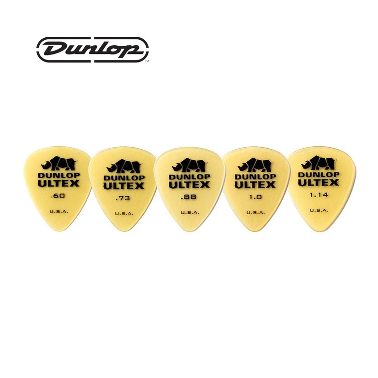 Dunlop Ultex Standard Guitar Pick 던롭 울텍스 스탠다드 기타 피크 0.6 0.73 0.88 1.0 1.14  : 그랩더기타 Mall - 타브악보
